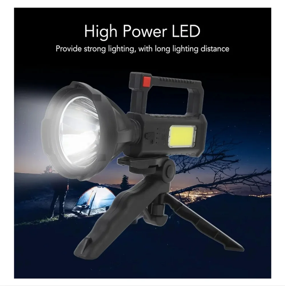 NWT Handheld Spotlight Flashlight, Spotlight Outdoor with Multifunction Bracket
